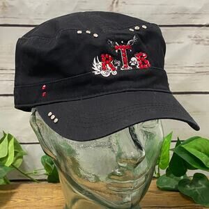 RTB Real Tough Babe Black Baseball Cap Hat Biker Babe Motorcycle H001